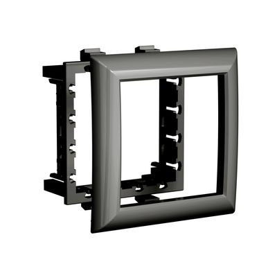Рамка-суппорт Avanti для In-liner Front, черный, 2 модуля, дкс [4402912] - фото 1 - id-p1151559880