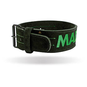 Пояс для важкої атлетики MAD MAX MFB 301, Green/Black - L