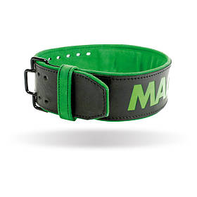 Пояс для важкої атлетики MAD MAX MFB 302, Black /Green - M