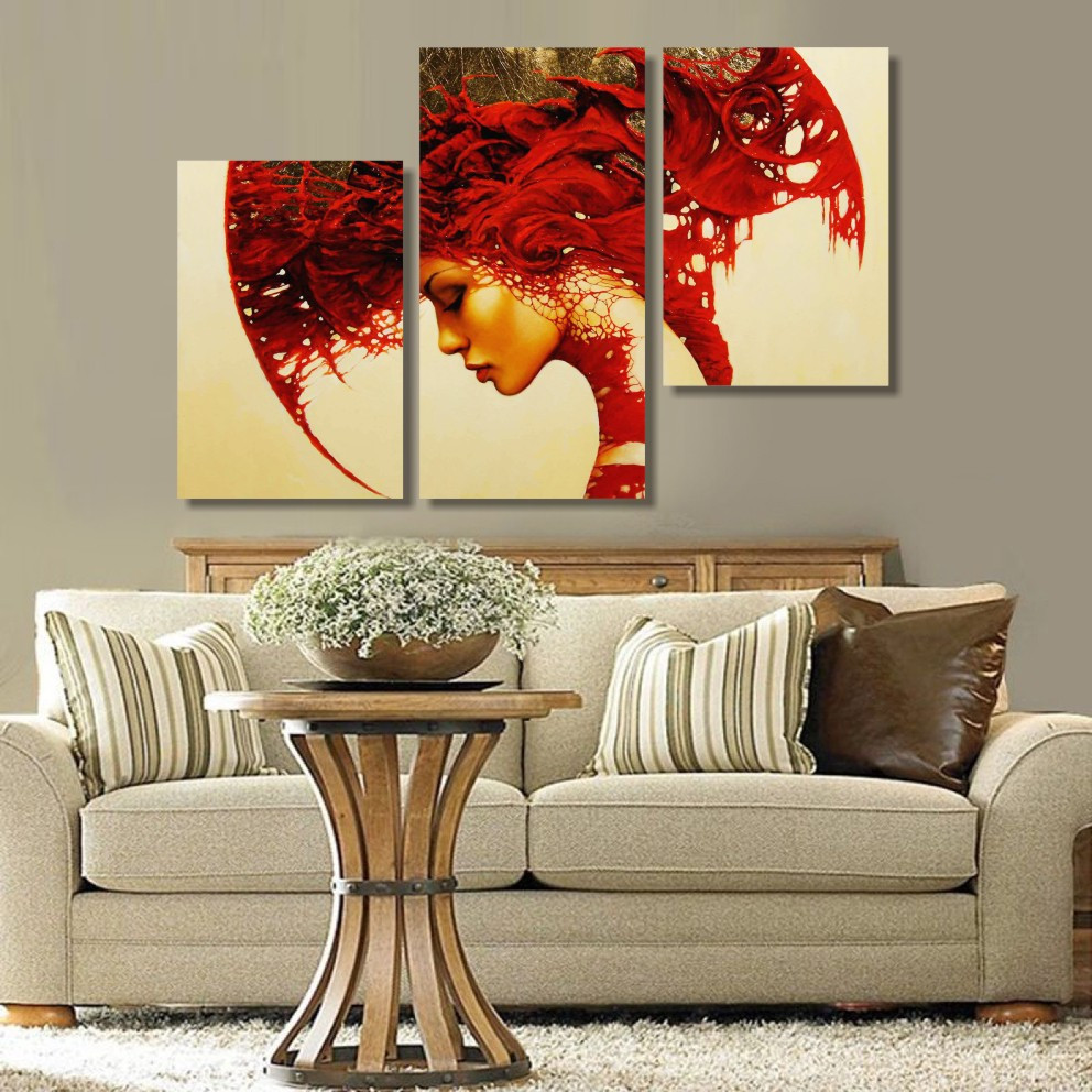 Модульна картина IDEAPRINT "Дівчина", фото 1