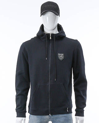 Кофта весна-осінь т синій ADIDAS К-103 з капюш, патч DBLU L (Р) 19-754-004