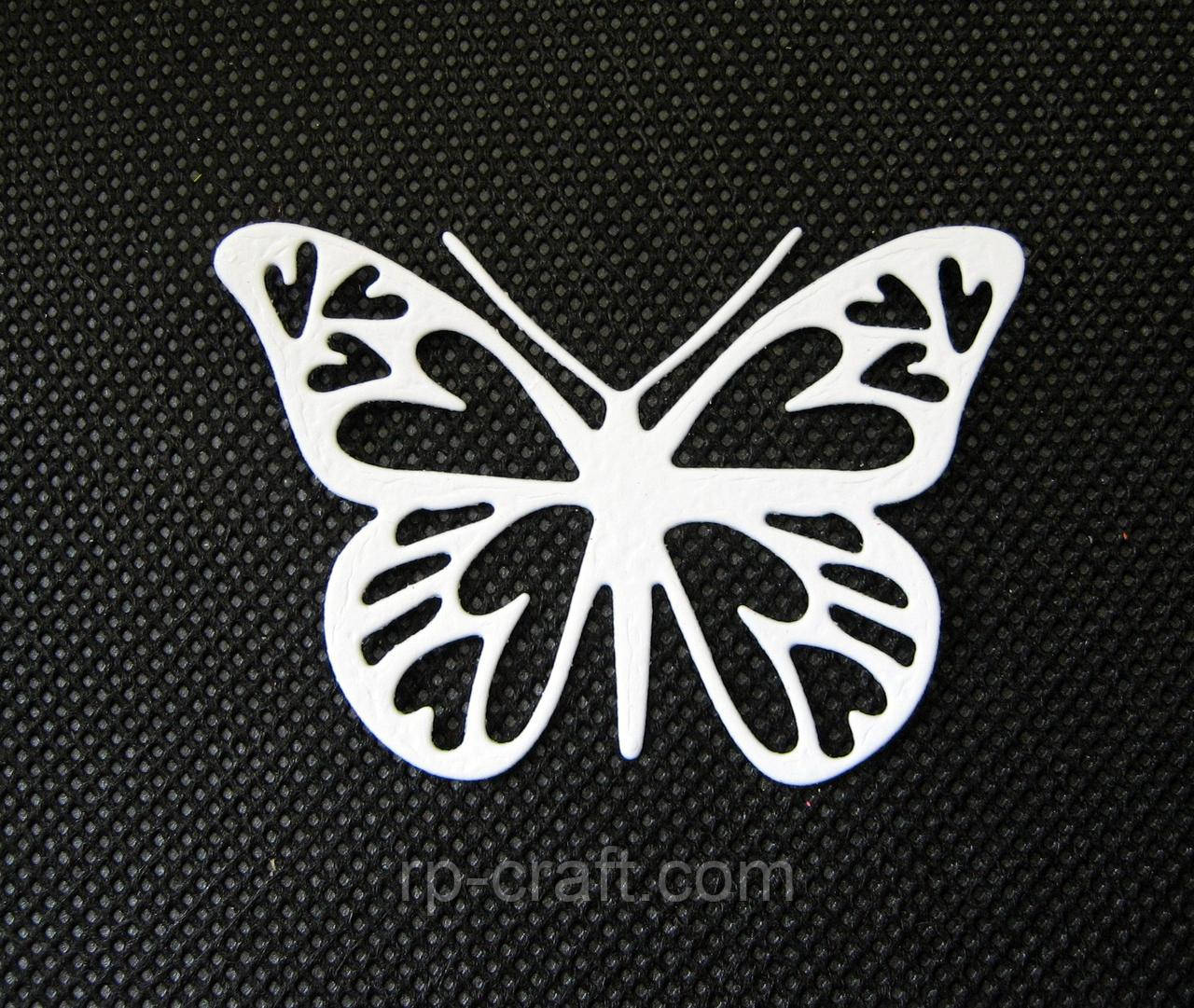 Вирубка з паперу та картону. Метелік, 45х49 мм, фото 1