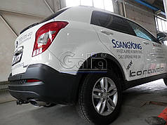 Оцинкований фаркоп на SsangYong Korando 2010- (СсангЙонг Корандо) Швидкознімний автомат на ручці