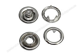 Кнопка Baby трикотажна 7,8мм Туреччина колір нікель (50 шт.)