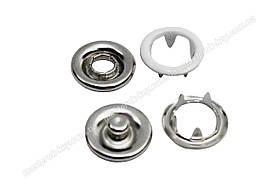 Кнопка Baby трикотажна 7,8 мм Туреччина колір білий (50 шт. в пакованні)