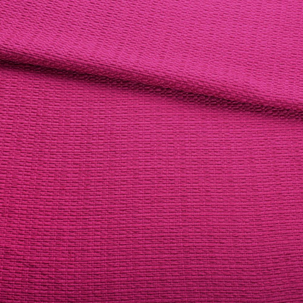 Рогожка костюмна фактурні штрихи малинова ш.150