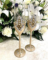 Свадебные бокалы для шампанского