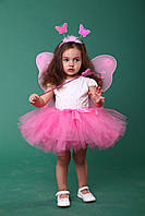 Детский карнавальный костюм "Бабочка розовая".