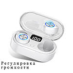 Бездротові навушники Wi-pods TW80 блютуз гарнітура Bluetooth навушники 5.0. Білі, фото 7