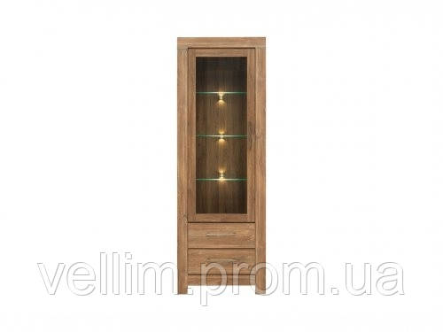 Сервант BRW Герман REG1W2S/20/7 68х201х42 дуб стірлінг