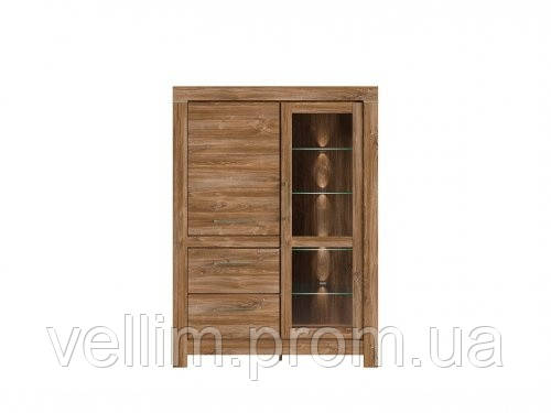 Сервант BRW Герман REG1W1D2S/16/12 115х158,5х42 дуб стірлінг