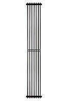 Вертикальный дизайнерский радиатор Metrum 2 1800-255 Betatherm 16-18 м.кв. Черный