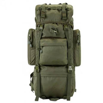 Рюкзак тактичний з дощовиком А21 олива на 70 літрів 75*32*23