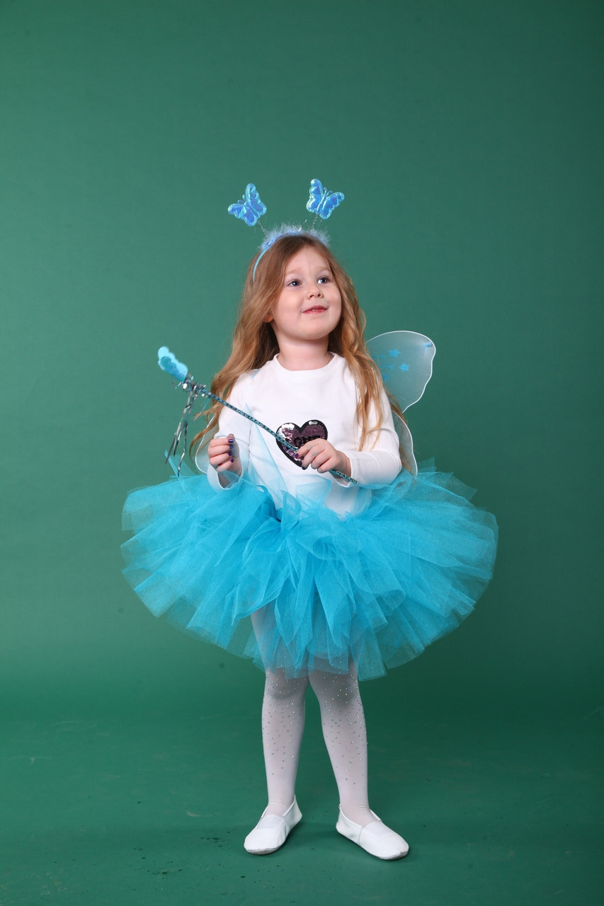Дитячий карнавальний костюм "Метелик блакитний".