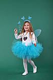 Дитячий карнавальний костюм "Метелик блакитний"., фото 2