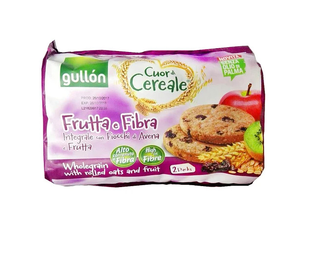 Печиво Gullon Cuor Di Cereale Frutta e Fibra, 600г