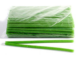 Клей для термопістолета 30см 0,7см кольоровий з глітером Зелений