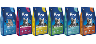Сухий корм для котів Brit Premium (Бріт Преміум)