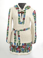 Туніка жіноча Маки і волошки з капюшоном