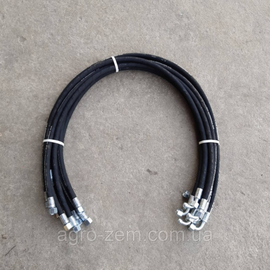 Рукав високого тиску МТЗ L = 1500 ключ 24 з кутом 90* (РВД) 2SN DN10 WP330/BP1320 bar