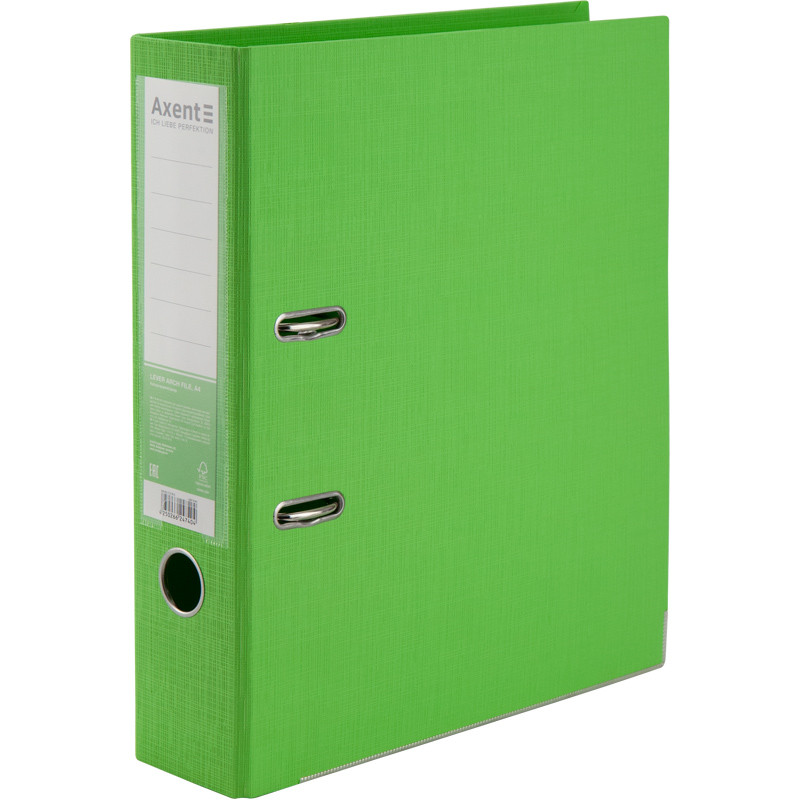 Реєстратор "AXENT" 7,5см двост. Prestige+ салатовий 1722-09C-A