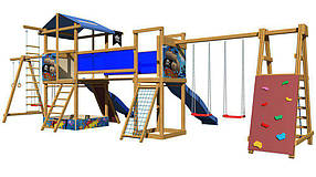 Дитячий спортивний дерев'яний майданчик SportBaby-13, розмір 3.15х 4 х 9.6