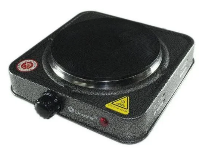 Електроплита Domotec MS-5811 1500W, сіра