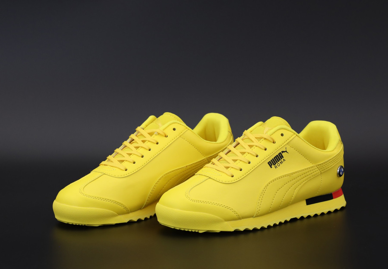 Купить Мужские кроссовки Puma Roma ''Bmw'' Yellow \ Пума Рома БМВ ...