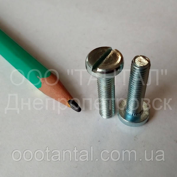 Винт М5х20 ГОСТ 11644-75 (DIN 85, ISO 1580) с увеличенной цилиндрической головкой оцинкованный - фото 4 - id-p1151766845
