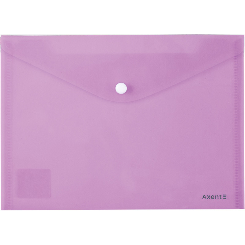 Папка на кнопці А5 "Axent" Pastelini бузкова 1522-36-A