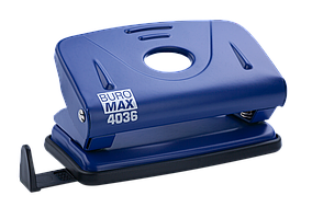 Діркопробивач "BuroMax" 10 арк. BM.4036-02 метал. синій