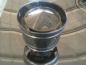 Дефлектор димар діаметр 130 мм нерж. сталь 0,5 мм