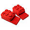Мягкие комнатные тапочки конструктор Лего, домашние тапочки Lego синие  Код 14-2800, фото 10
