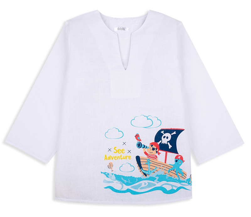 Дитяча сорочка-вишиванка пляжна для хлопчика Пірат