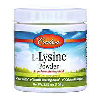 Лізин Carlson Labs L-Lysine Powder 100 g в порошку амінокислота