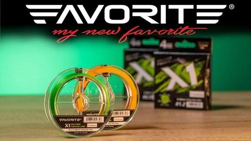 Шнур Favorite X1 PE 4x 150m(green) #0.5/0.117mm 9lb 4.1kg