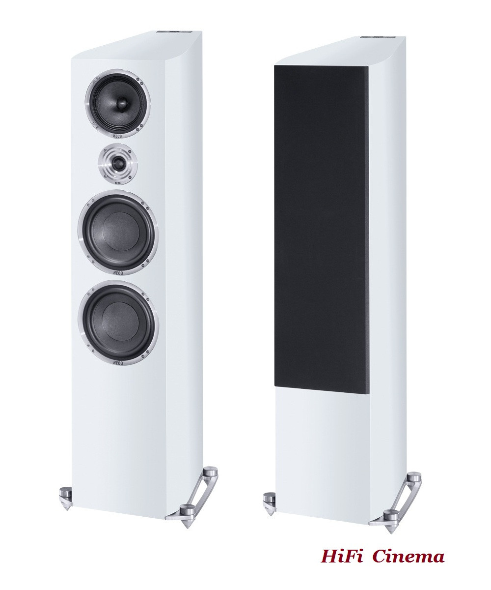 Підлогова акустика Heco Celan Revolution 9 White Satin 3-смугова фронт для домашнього кінотеатру, фото 1