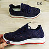 Жіночі кросівки, мокасини текстильні темно сині, фото 9