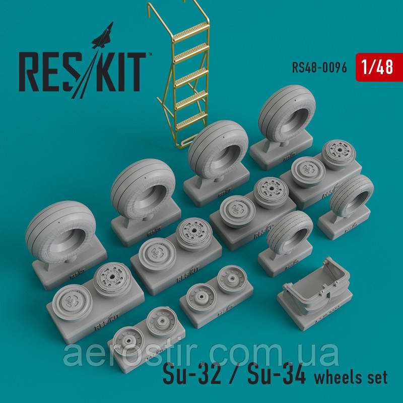 Su-32/Su-34 смоляні колеса 1/48 RES KIT RS48-0096