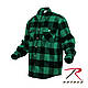 Чоловіча сорочка фланелева Буффало Heavyweight Buffalo Plaid Flannel Shirt колір зелена Rotcho USA, фото 5