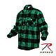 Чоловіча сорочка фланелева Буффало Heavyweight Buffalo Plaid Flannel Shirt колір зелена Rotcho USA, фото 6