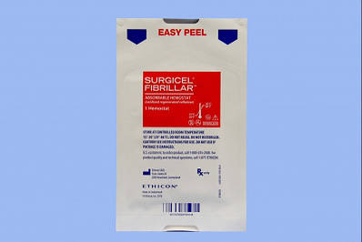 Вата гемостатична Surgicel Fibrillar 2,5см*5,1см