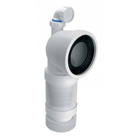 Гофра угловая для подключения унитаза WC-CON8FD MCALPINE c отводом для ...