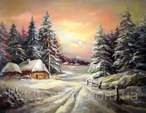 Алмазна вишивка. Картина на підрамнику "Мороз і сонце" , розмір 40х50см, фото 1