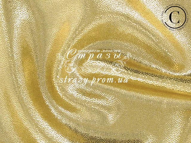 Stretch metallic Dot shine Lycra Gold on Gold Chrisanne Clover 1м