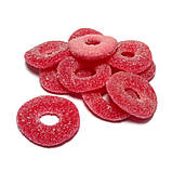 Полуничні Кільця в цукрі – желейні цукерки Dulce Plus Іспанія 1 кг, фото 2