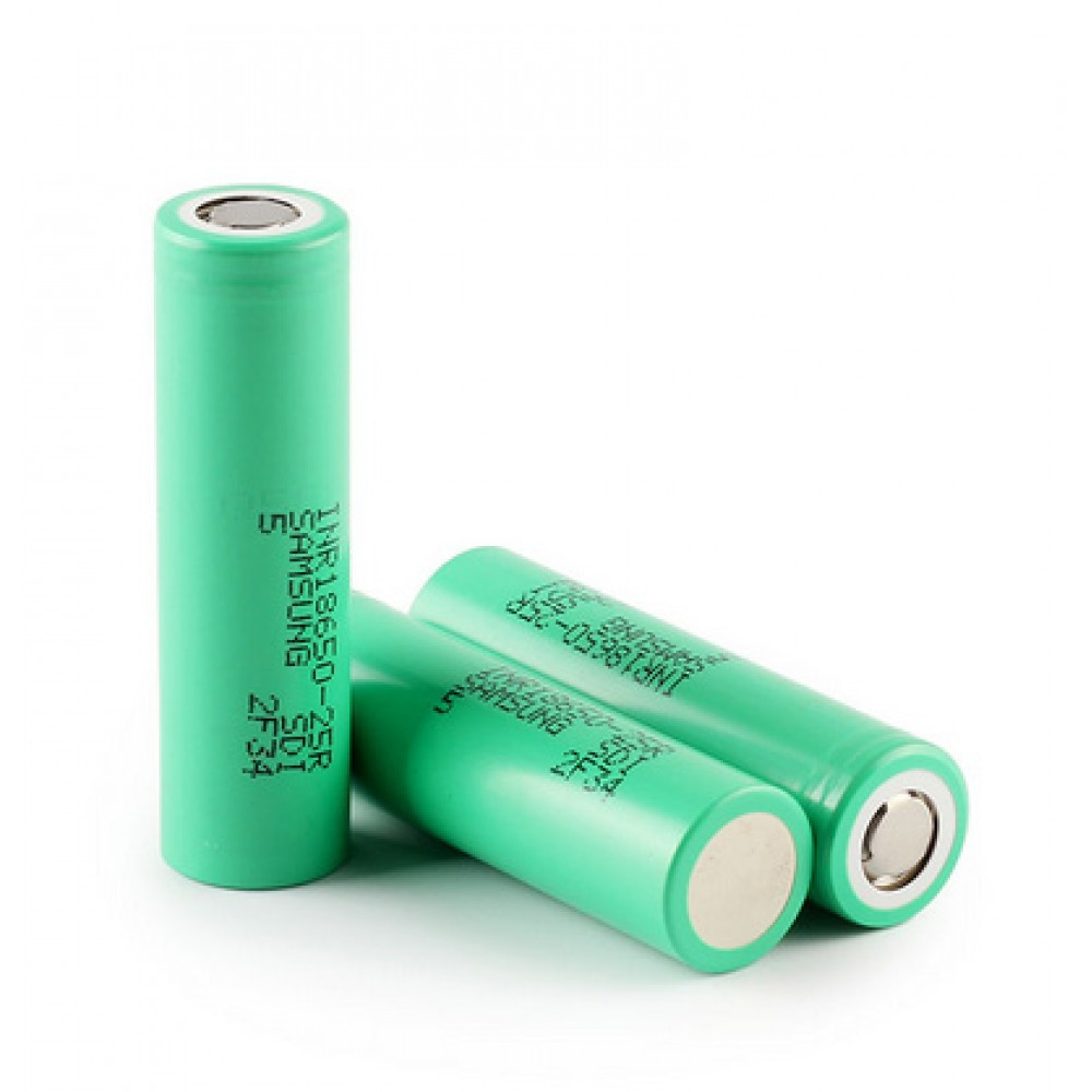 Акумулятор 18650 Li-ion Samsung 2500mAh 25R 35A високострумовий, фото 1
