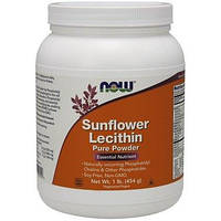 Sunflower Lecithin Powder NOW, 454 грамма