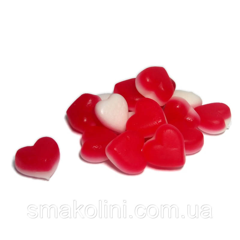 Серце Полуничне міні – желейні цукерки Dulce Plus Іспанія 1 кг