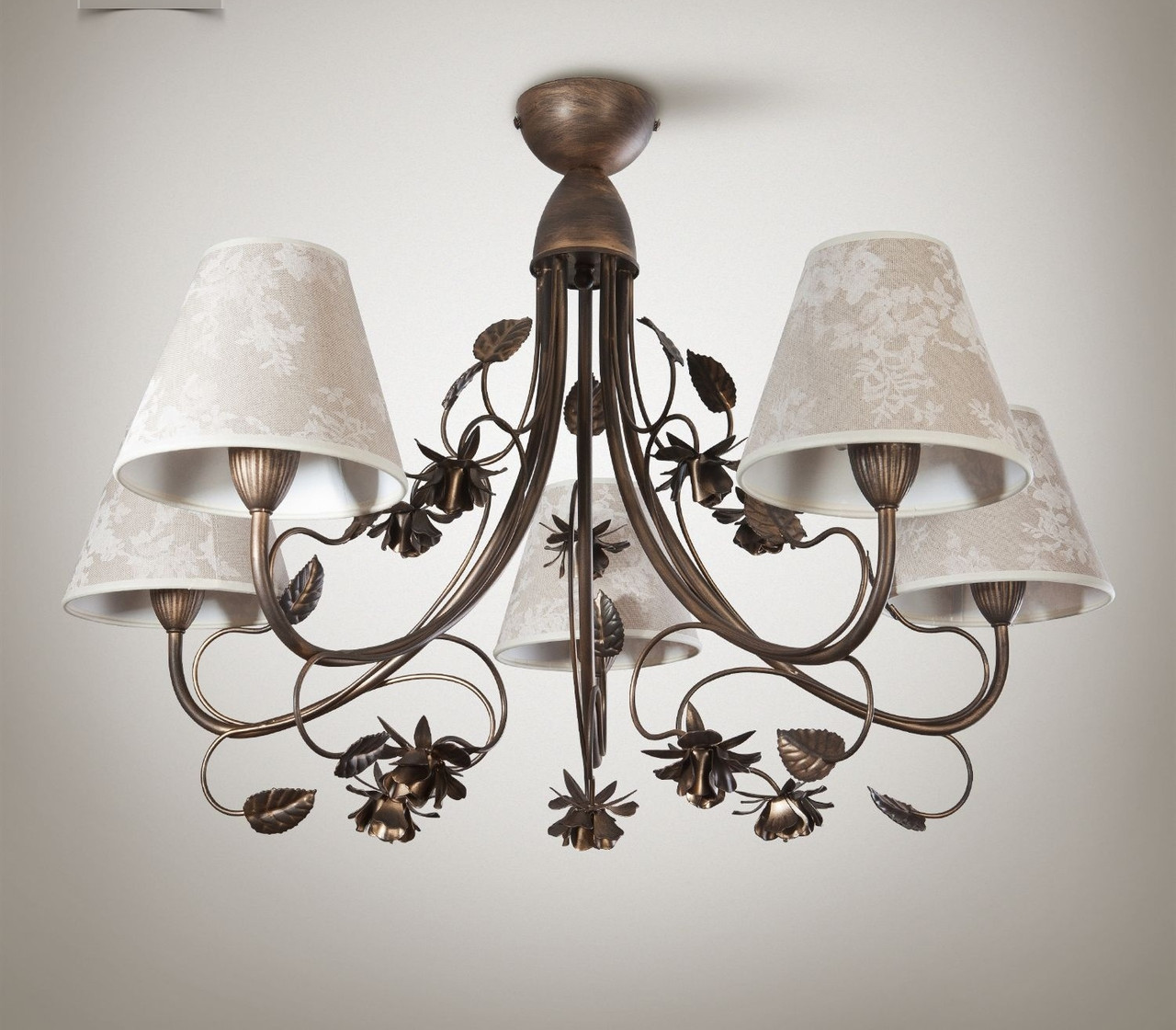 Люстра для залу великої кімнати 5-ти лампова, фото 1